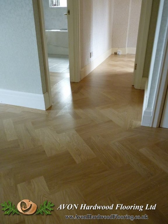 Wooden floor staining